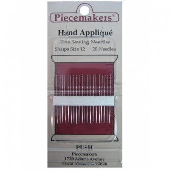 Piecemakers Hand Applique Sharps Needles Size 12